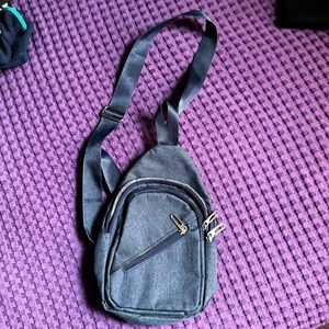 Navy shoulder sling bag